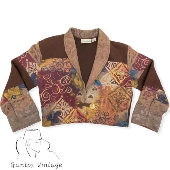 Vintage Gantos Quilted Bolero Jacket - Picture 9 of 9